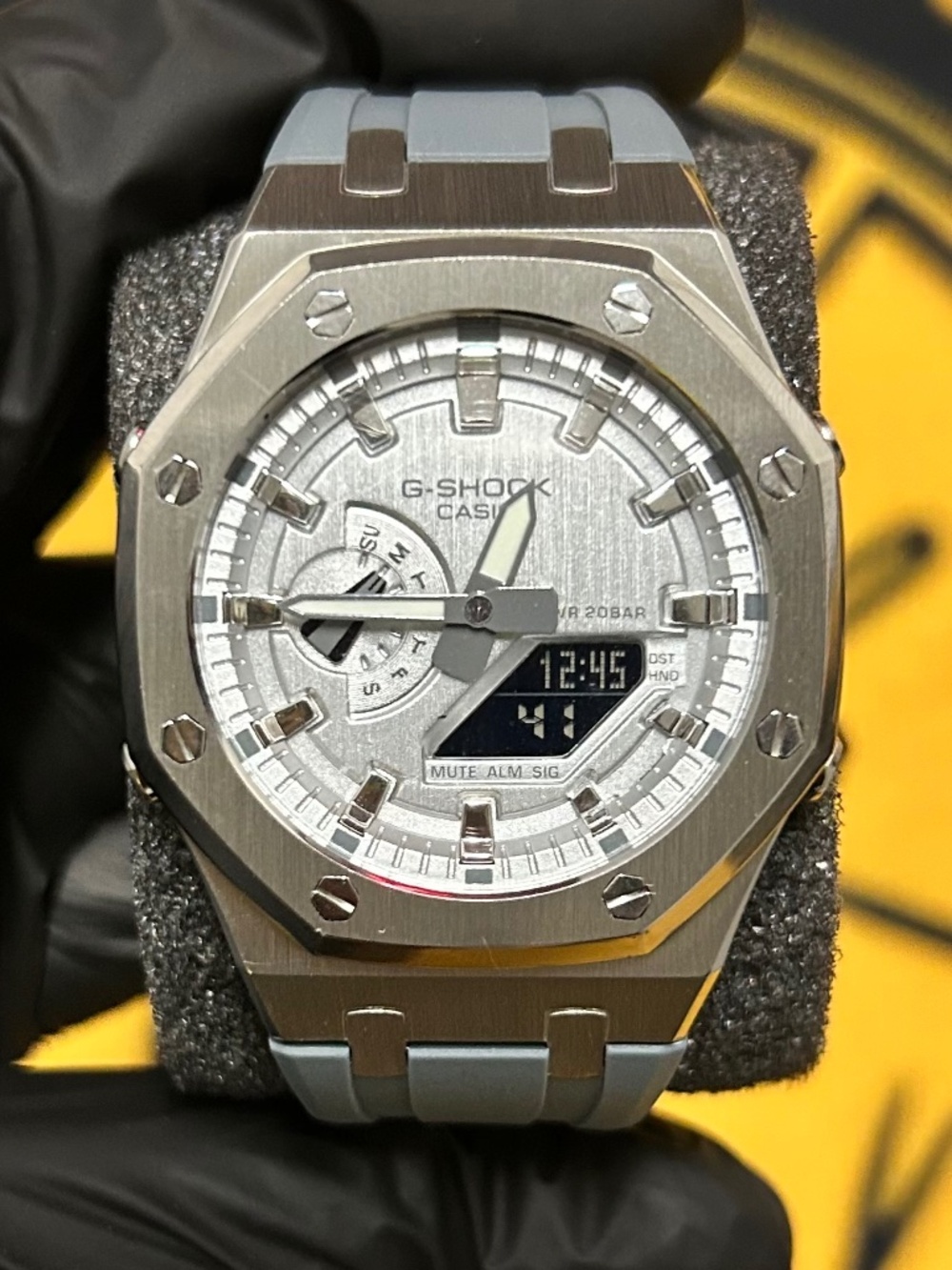 🩶 CASIO G-SHOCK – SILVER / GREY – METAL CASE CUSTOM BUILD 🩶